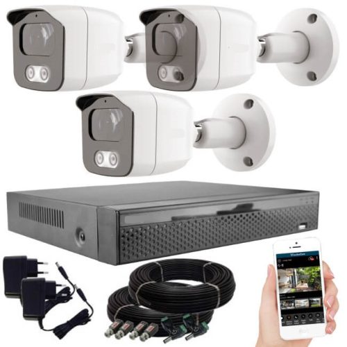 Acesee KPC Ts23 - 3 kamerás éjjellátó kamera rendszer