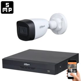   Dahua 5 Megapixel 1 csőkamerás rendszer 30 méter látótávolság