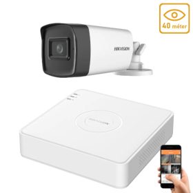  Hikvision 5 megapixeles 1 csőkamerás rendszer 40 méter látótávolsággal