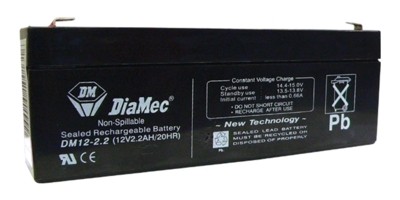 DIAMEC 12V 2.2 Ah zselés akkumulátor