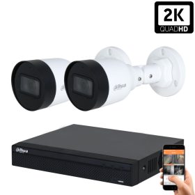 Dahua 2 biztonsági kamerás IP kamera rendszer 4MP