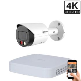   Dahua 1 kültéri kamerás IP kamerarendszer 8MP színes éjjellátással