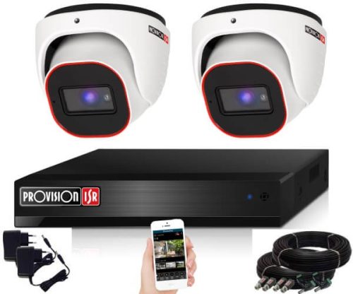 Provision 2 Mpx FULL HD 2 dome kamerás megfigyelő kamerarendszer