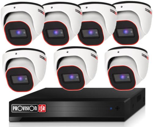 Provision 2 Mpx FULL HD 7 dome kamerás megfigyelő kamerarendszer