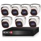 Provision 2 Mpx FULL HD 7 dome kamerás megfigyelő kamerarendszer