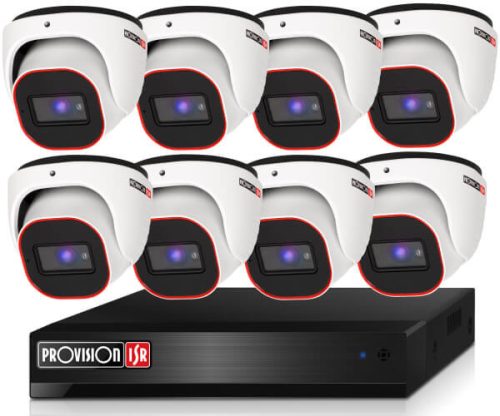 Provision 2 Mpx FULL HD 8 dome kamerás megfigyelő kamerarendszer