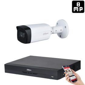   Dahua 1 kamerás 8MP 4K kamera rendszer szett 40 méter éjjellátással