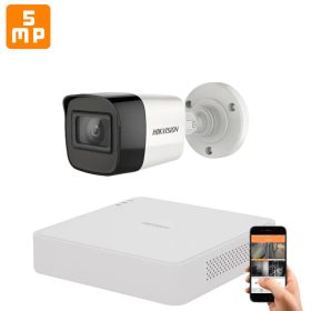   Hikvision 5 megapixeles 1 kamerás kamerarendszer 30 méter látótávolsággal