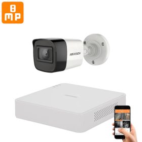   Hikvision 8 megapixeles 1 kamerás kamera rendszer 30 méter látótávolsággal
