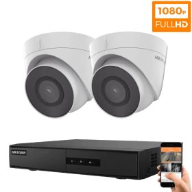   Hikvision 2 dome biztonsági kamerás IP kamera rendszer 2MP Full HD