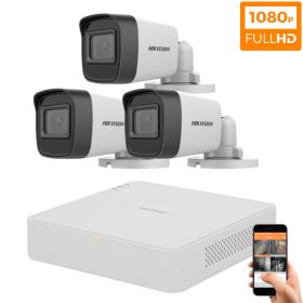 Hikvision TurboHD-TVI 3 kamerás kamerarendszer 2MP