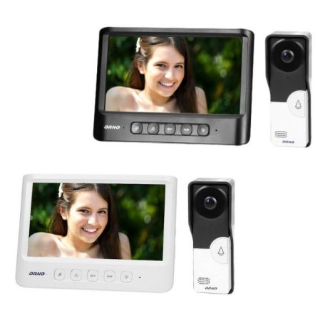 Egylakásos videó kaputelefon fehér vagy fekete 7 col monitorral OR-VID-MC-1059