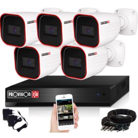 Provision AHD-23 5 kamerás megfigyelő kamerarendszer 2MP