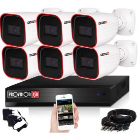 Provision AHD-23 6 kamerás megfigyelő kamerarendszer 2MP