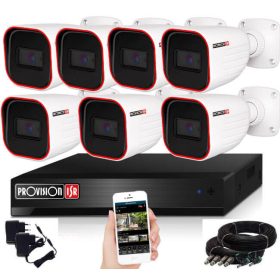 Provision AHD-23 7 kamerás megfigyelő kamerarendszer 2MP