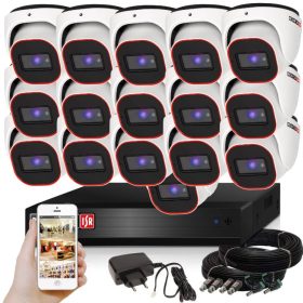   Provision AHD-23 dome 16 kamerás megfigyelő kamerarendszer 2MP