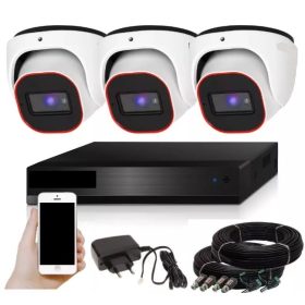   Provision AHD-23 Dome 3 kamerás megfigyelő kamerarendszer 2MP