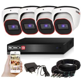   Provision AHD-23 Dome 4 kamerás megfigyelő kamerarendszer 2MP