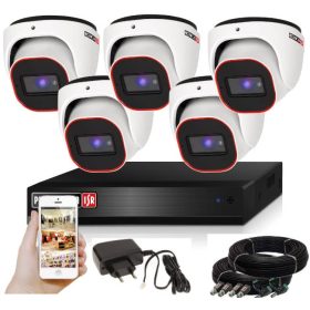   Provision AHD-23 Dome 5 kamerás megfigyelő kamerarendszer 2MP