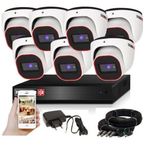   Provision AHD-23 Dome 7 kamerás megfigyelő kamerarendszer 2MP