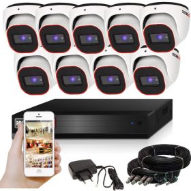   Provision AHD-23 dome 9 kamerás megfigyelő kamerarendszer 2MP