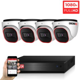   Provision AHD-23B Dome 4 biztonsági kamerás kamerarendszer Full HD 2MP