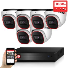   Provision AHD-23B Dome 6 biztonsági kamerás kamerarendszer Full HD 2MP