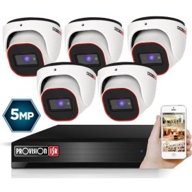 Provision AHD-30 Dome 5 kamerás kamerarendszer 5MP 5xZOOM
