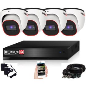 Provision AHD-36 Dome 4 kamerás kamerarendszer 2MP 5xZOOM