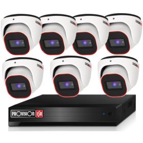 Provision AHD-36 Dome 7 kamerás kamerarendszer 2MP 5xZOOM