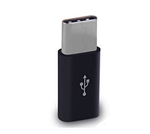 Univerzális USB 3.1 C típusú adapter dugaszoló csatlakozója Micro USB aljzathoz Átalakító USB-C Adapter C típusú kábelkészlet Fekete